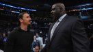 Encuentro de gigantes: Zlatan compartió con Shaquille en partido de los Lakers