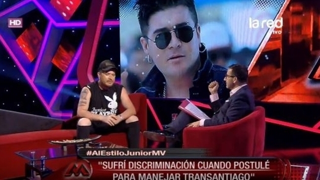 Junior Playboy: Sufrí discriminación al postular como chofer de Transantiago Junior Playboy: Sufrí discriminación al postular como chofer de Transantiago