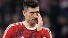 Lewandowski mostró consecuencias del golpe que recibió ante Sevilla