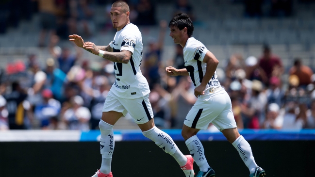 Un inspirado Nicolás Castillo marcó tres goles en victoria de Pumas