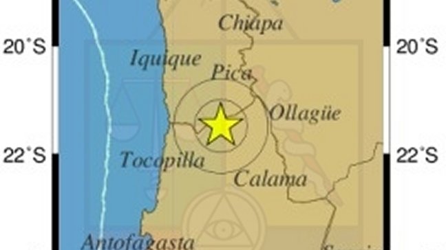 Sismo se percibió en Tarapacá y Antofagasta Sismo se percibió en Tarapacá y Antofagasta