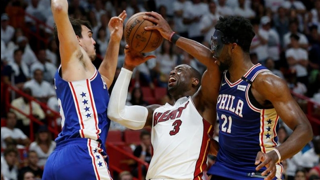 Philadelphia 76ers derrotó a Miami Heat y quedó a un triunfo de liquidar la serie Philadelphia 76ers derrotó a Miami Heat y quedó a un triunfo de liquidar la serie