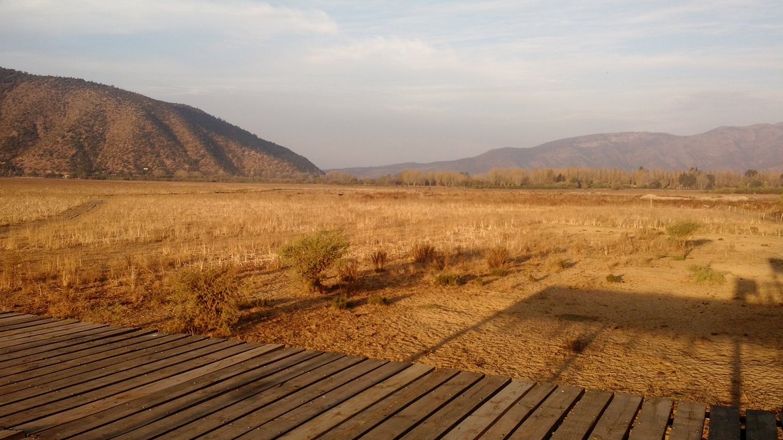 Vecinos realizaron una procesión para que la lluvia vuelva a llenar la laguna de Aculeo
