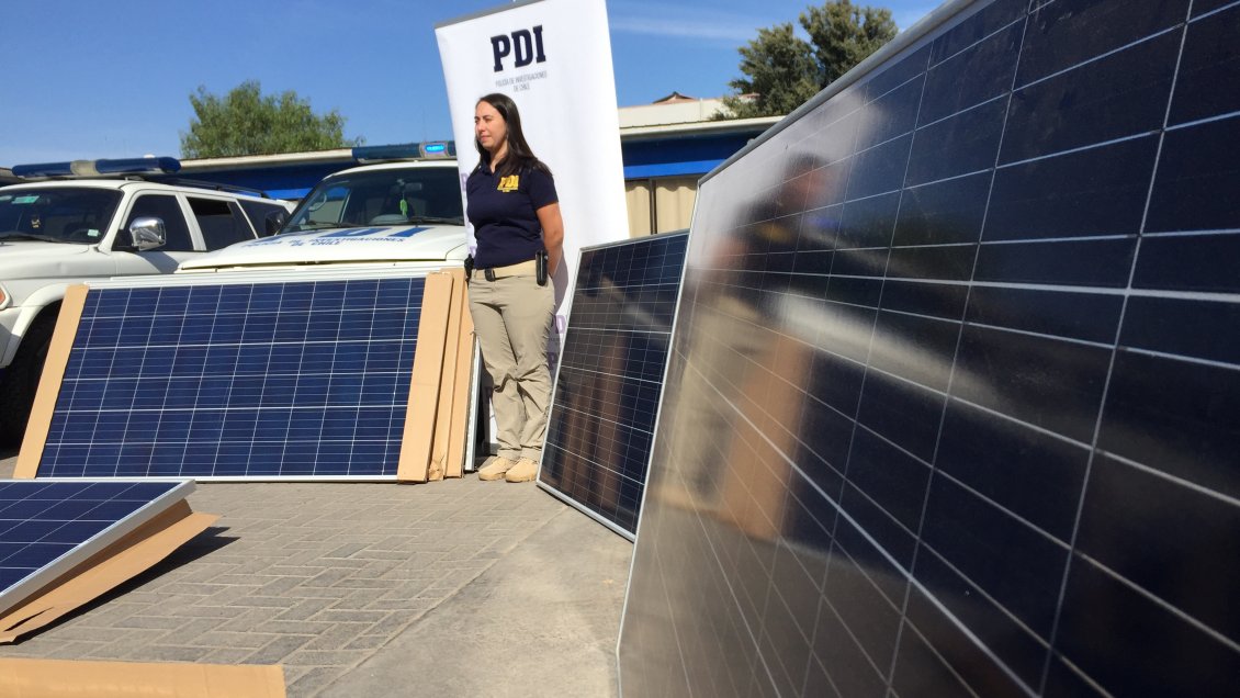 Recuperan paneles solares avaluados en más de 10 millones de pesos en Copiapó Recuperan paneles solares avaluados en más de 10 millones de pesos en Copiapó