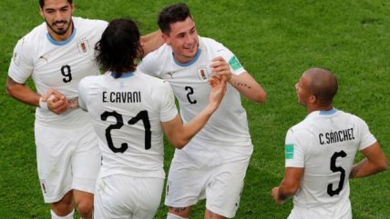 Uruguay debió esperar hasta el último minuto para celebrar ante Egipto en Rusia 2018