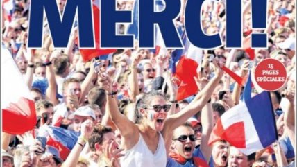 Las portadas de los diarios franceses tras el título en la Copa del Mundo