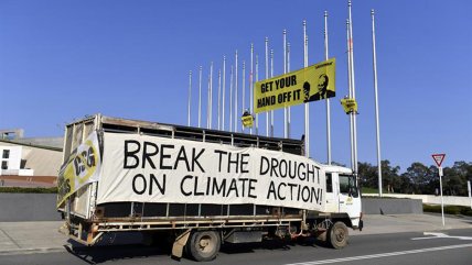   La intervención de Greenpeace en el Parlamento de Australia en contra del carbón 