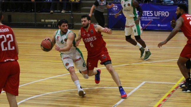 LNB: Temuco se subió a la cima de la Conferencia Centro tras vencer a U. Católica LNB: Temuco se subió a la cima de la Conferencia Centro tras vencer a U. Católica