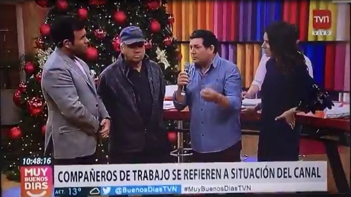 Sindicato de TVN irrumpió en matinal en vivo Sindicato de TVN irrumpió en matinal en vivo