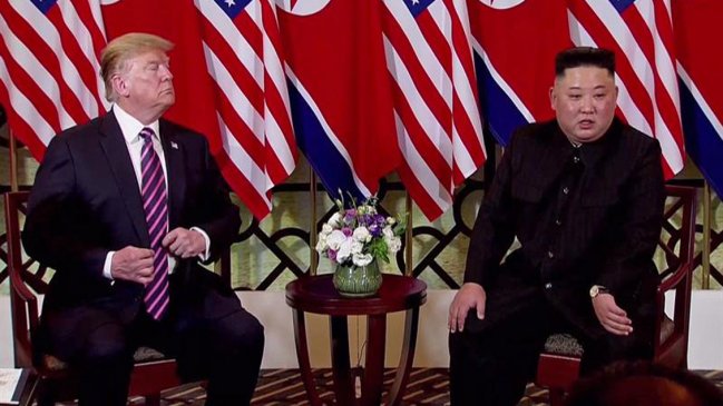 Abruptamente y sin acuerdo terminó la cumbre de Kim y Trump en Vietnam