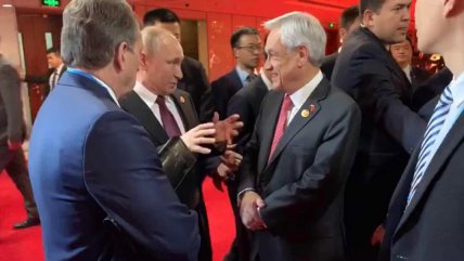  La amistosa conversación de Sebastián Piñera con Vladimir Putin en China  