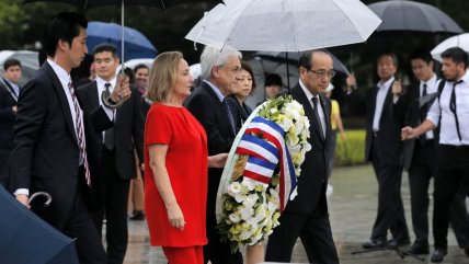 Piñera depositó una ofrenda floral en el memorial de Hiroshima    Piñera depositó una ofrenda floral en el memorial de Hiroshima