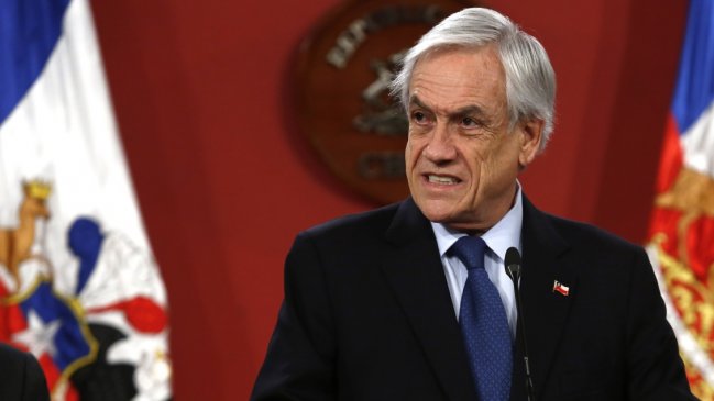 Presidente Piñera: El odio y la violencia han reaparecido con fuerza en las calles y en el Congreso
