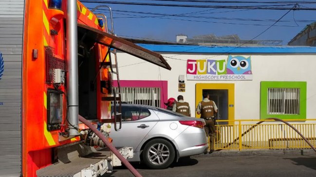 Jardín infantil de Antofagasta fue evacuado por incendio Jardín infantil de Antofagasta fue evacuado por incendio