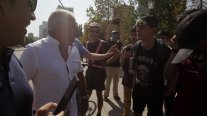 Fuertes discusiones de participantes en marchas de Apruebo y Rechazo Fuertes discusiones de participantes en marchas de Apruebo y Rechazo