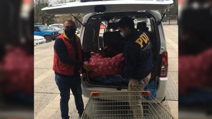  Sacos de papas usados para ocultar droga serán destinados a cocinas solidarias  