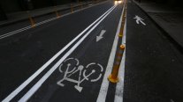 Demarcan calle Agustinas para automóviles, bicicletas y peatones Demarcan calle Agustinas para automóviles, bicicletas y peatones