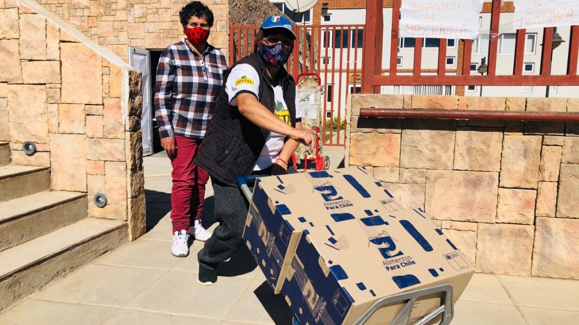 Comenzó segunda entrega de cajas de alimentos en La Higuera Comenzó segunda entrega de cajas de alimentos en La Higuera