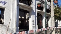 Así quedó la galería comercial incendiada en Talca Así quedó la galería comercial incendiada en Talca