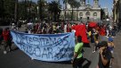 Comerciantes ambulantes se manifiestan en Santiago Comerciantes ambulantes se manifiestan en Santiago