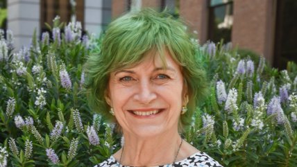  Evelyn Matthei sorprendió con pelo verde y desató ola de mensajes  