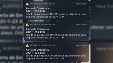   Onemi pide seguir confiando en el Sistema de Alerta de Emergencia pese a error: 