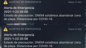 Onemi enviará alarma de prueba a Alto Hospicio y la Antártica para dar por resuelta la falla Onemi enviará alarma de prueba a Alto Hospicio y la Antártica para dar por resuelta la falla
