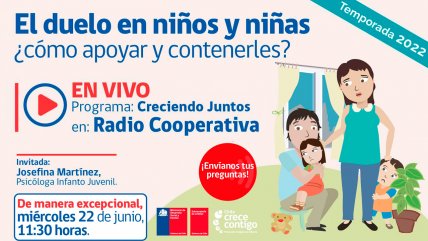   Creciendo Juntos: ¿Cómo apoyar y contener a niñas y niños que viven un duelo? 