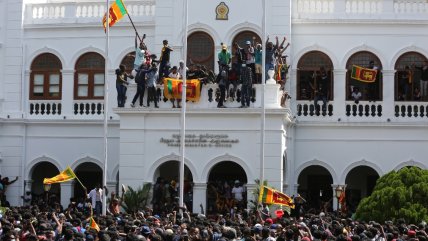   Protestas en Sri Lanka tras huida del presidente del país 