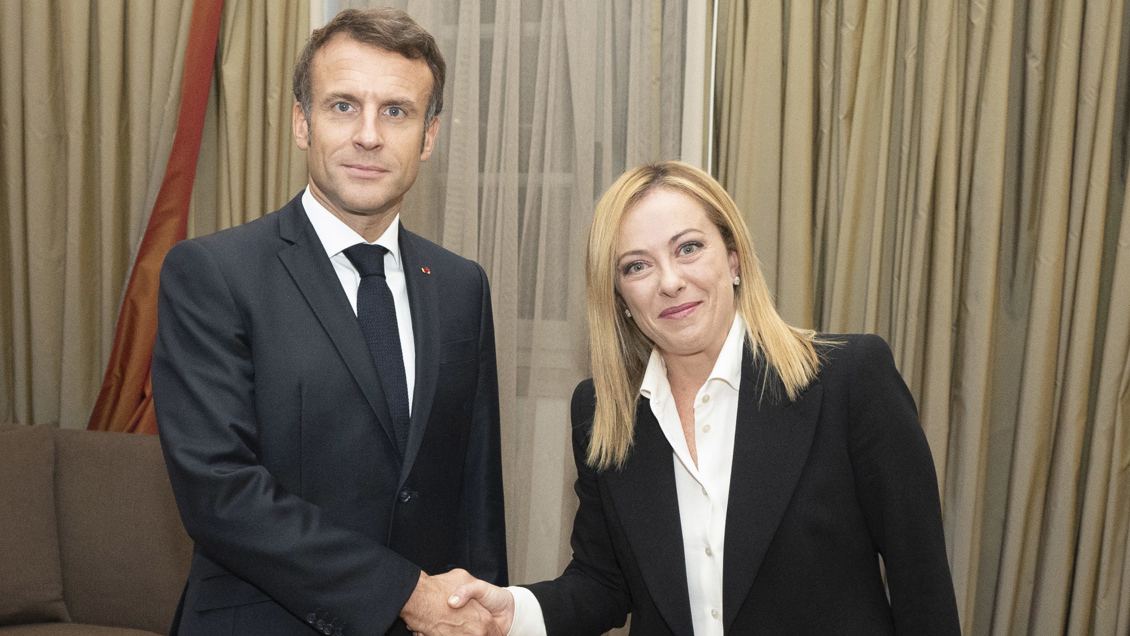 Meloni y Macron abogaron por colaborar ante 