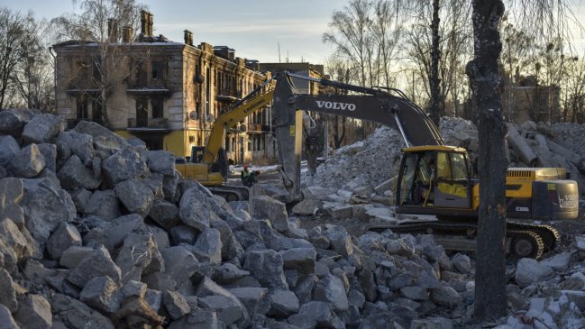 Explosiones en Kiev mientras ejército ucraniano trata de neutralizar ataque masivo