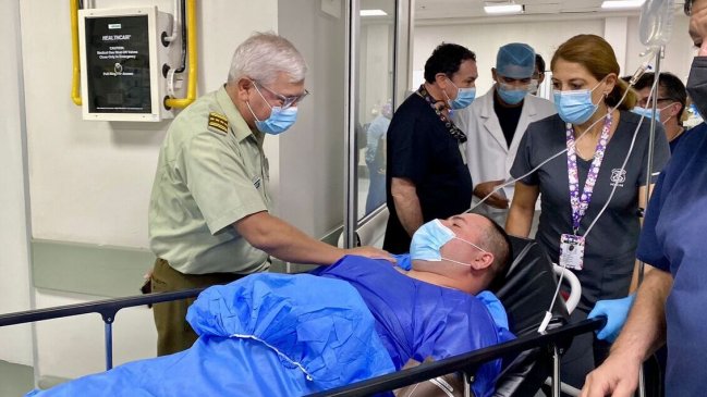 Carabinero resultó herido de bala durante incidentes en Villa Francia