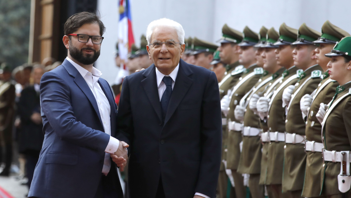 Presidente de Italia se reúne con Boric en La Moneda Presidente de Italia se reúne con Boric en La Moneda