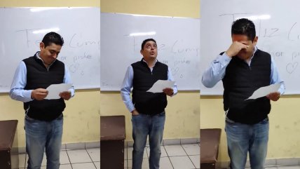  Profesor se emociona tras recibir tierna carta de sus alumnos  