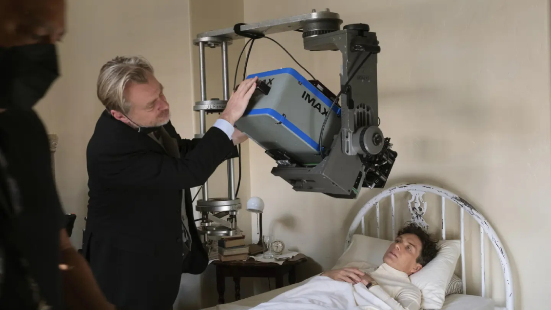 Nolan grabando con cámara IMAX
