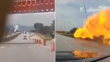   Avioneta se estrelló en Malasia: Chocó con un automóvil y una moto 