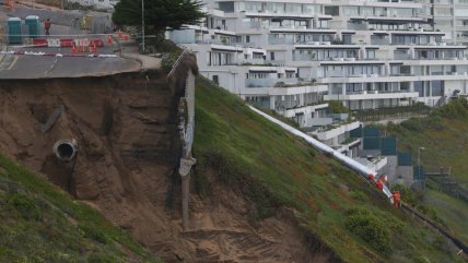   Siguen los trabajos en el edificio Kandinsky de Reñaca ante peligro de derrumbe 