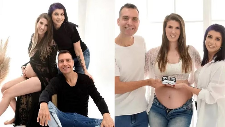 Familia poliamorosa logró que su hijo lleve el apellido de los tres Familia poliamorosa logró que su hijo lleve el apellido de los tres