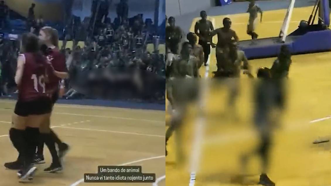 Expulsan a estudiantes tras simular masturbarse en partido de voleibol femenino en Brasil Expulsan a estudiantes tras simular masturbarse en partido de voleibol femenino en Brasil