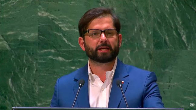 Boric llevó los 50 años a la ONU: 