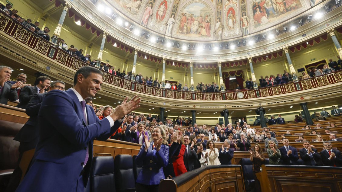 Congreso español reeligió a Pedro Sánchez como presidente de Gobierno Congreso español reeligió a Pedro Sánchez como presidente de Gobierno