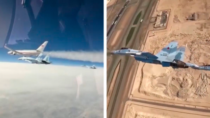   Putin voló a Emiratos Árabes escoltado por cuatro aviones caza 