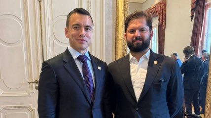  Presidente Boric y su par de Ecuador, Daniel Noboa, reforzaron vínculos en Argentina  