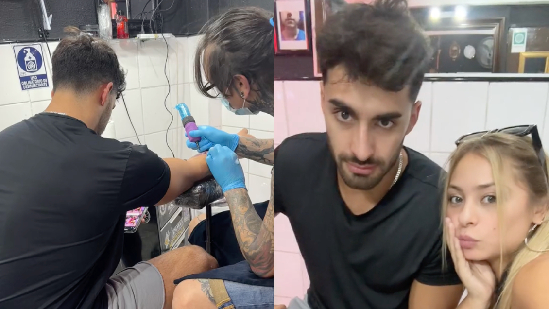 Jorge y Skarleth cumplieron la promesa: Se hicieron el mismo tatuaje Jorge y Skarleth cumplieron la promesa: Se hicieron el mismo tatuaje