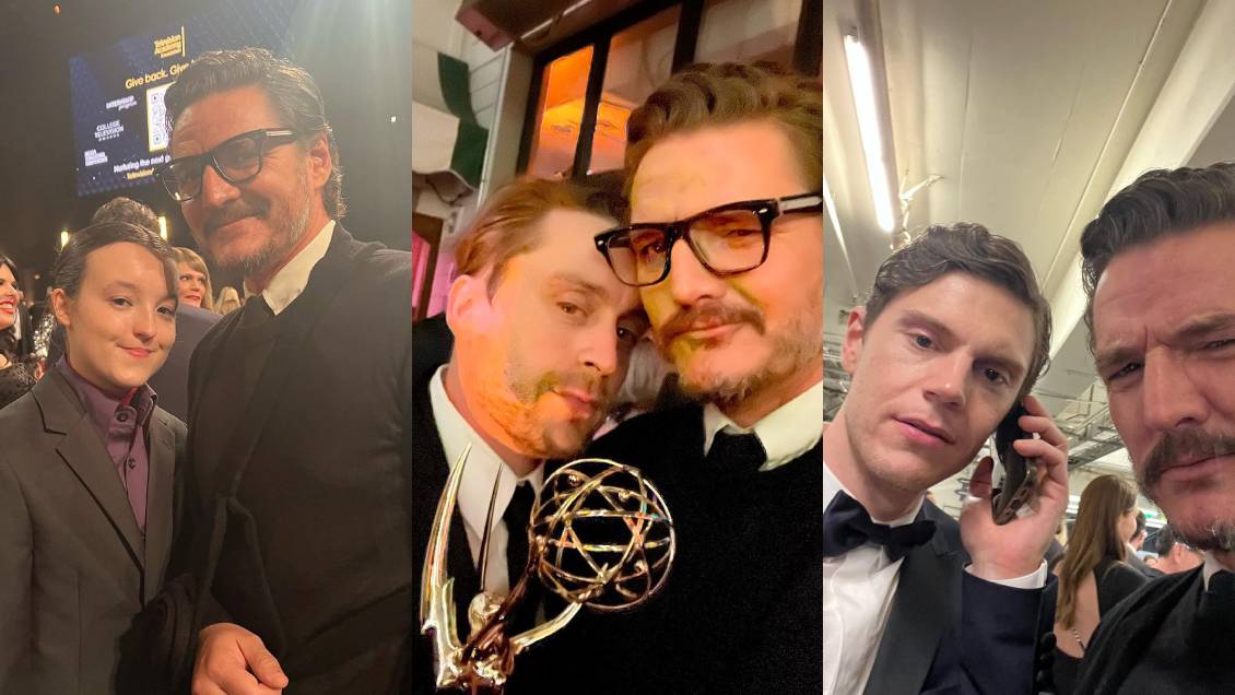 El paso de Pedro Pascal por los Emmys con Bella Ramsey y Kieran Culkin El paso de Pedro Pascal por los Emmys con Bella Ramsey y Kieran Culkin