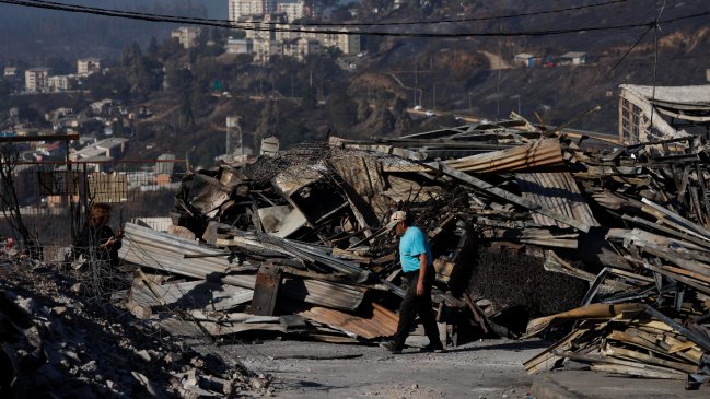 Pérdidas por los incendios en la Región de Valparaíso alcanzan los 1.000 millones de dólares