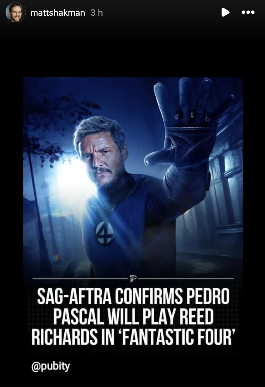 Confirman a Pedro Pascal en Los 4 Fantásticos