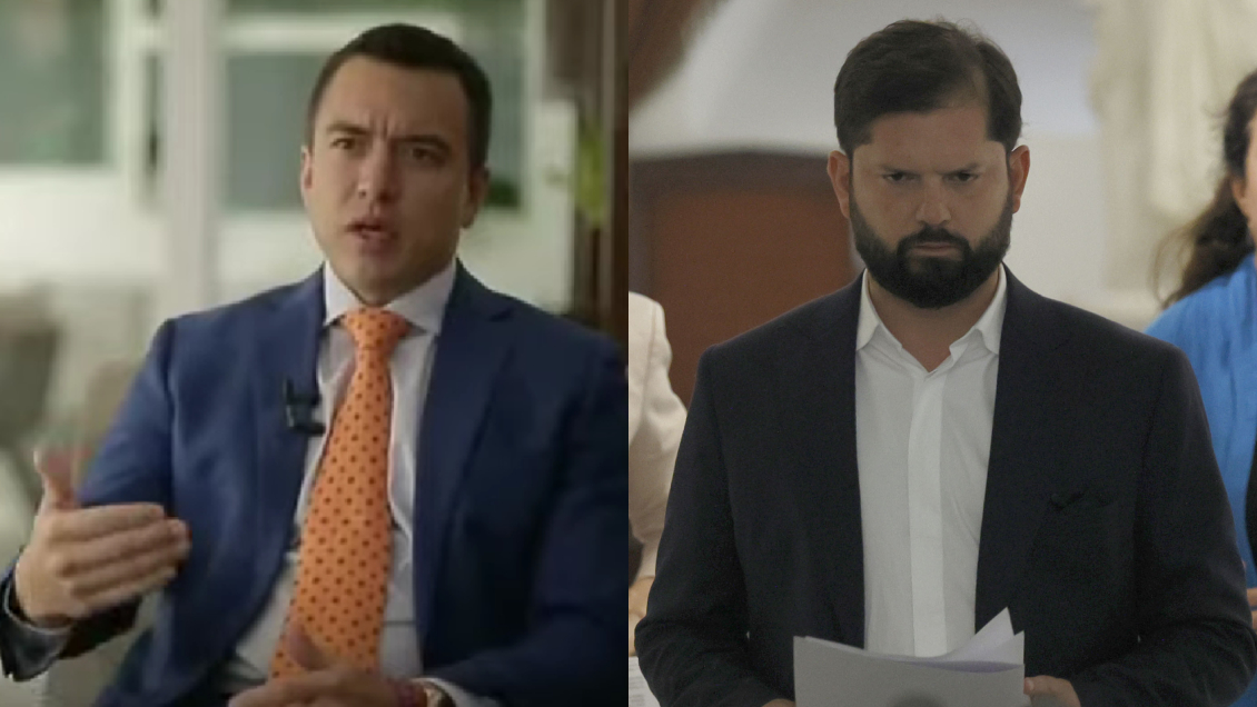 Ante crisis de seguridad, presidente de Ecuador recomendó a Boric 