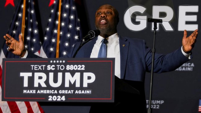 Donald Trump perfila al senador Tim Scott como compañero de campaña