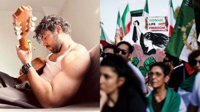 Irán condenó a casi cuatro años de cárcel al autor del himno de las masivas protestas